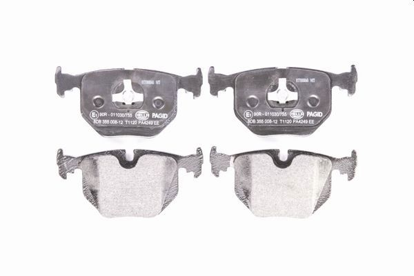 Brake Pad Set, disc brake - 8DB 355 008-121 HELLA PAGID