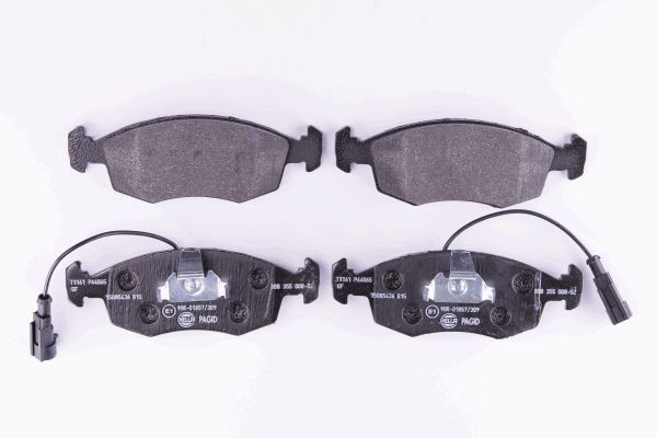 Brake Pad Set, disc brake - 8DB 355 008-521 HELLA PAGID