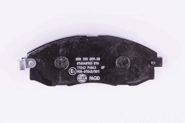 Brake Pad Set, disc brake - 8DB 355 009-381 HELLA PAGID