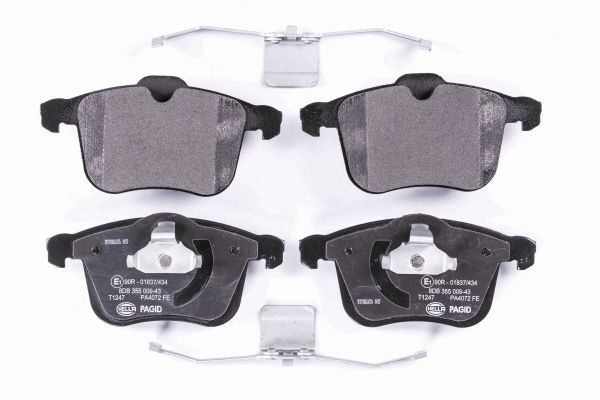 Brake Pad Set, disc brake - 8DB 355 009-431 HELLA PAGID