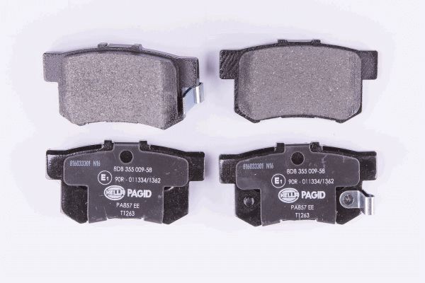 Brake Pad Set, disc brake - 8DB 355 009-581 HELLA PAGID