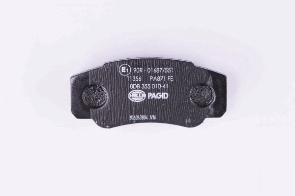 Brake Pad Set, disc brake - 8DB 355 010-411 HELLA PAGID