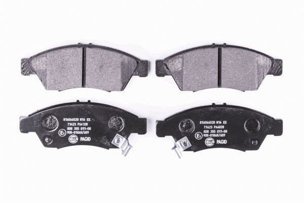 Brake Pad Set, disc brake - 8DB 355 011-081 HELLA PAGID