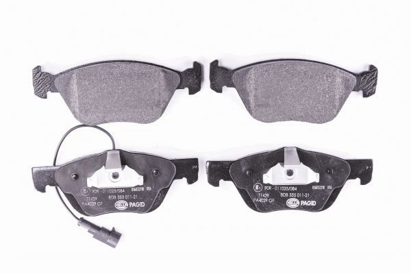 Bremsbelagsatz, Scheibenbremse - 8DB 355 011-211 HELLA PAGID