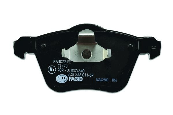 Brake Pad Set, disc brake - 8DB 355 011-571 HELLA PAGID