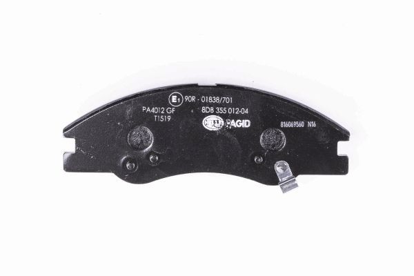 stabdžių trinkelių rinkinys, diskinis stabdys - 8DB 355 012-041 HELLA PAGID