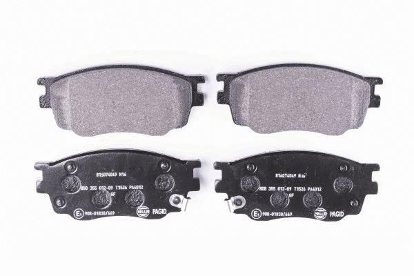 Комплект тормозных колодок, дисковый тормоз - 8DB 355 012-091 HELLA PAGID
