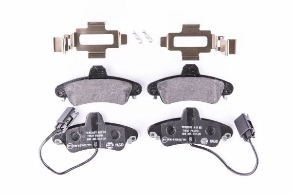 Brake Pad Set, disc brake - 8DB 355 012-201 HELLA PAGID