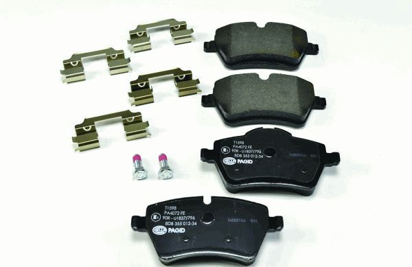 Brake Pad Set, disc brake - 8DB 355 012-341 HELLA PAGID