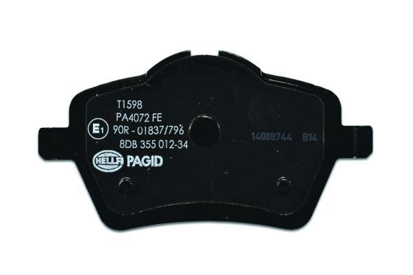 Brake Pad Set, disc brake - 8DB 355 012-341 HELLA PAGID