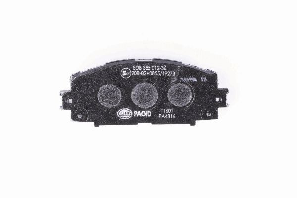 stabdžių trinkelių rinkinys, diskinis stabdys - 8DB 355 012-361 HELLA PAGID