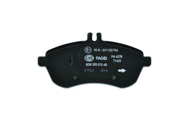 Brake Pad Set, disc brake - 8DB 355 012-601 HELLA PAGID