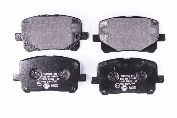 Brake Pad Set, disc brake - 8DB 355 013-161 HELLA PAGID