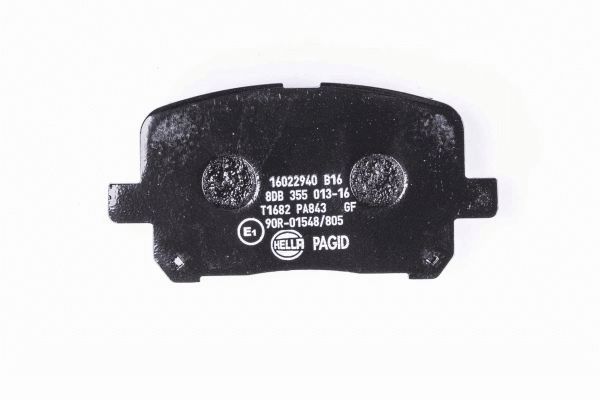 Brake Pad Set, disc brake - 8DB 355 013-161 HELLA PAGID
