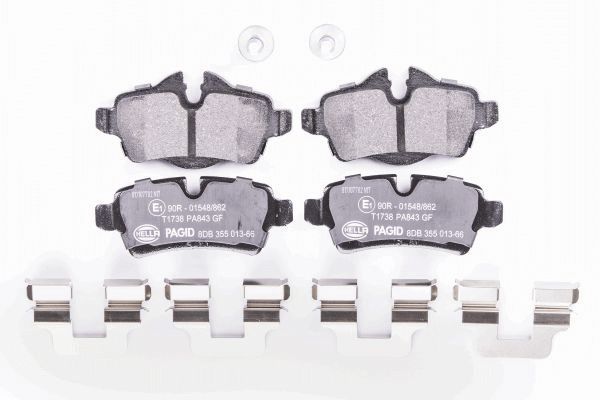 Brake Pad Set, disc brake - 8DB 355 013-661 HELLA PAGID