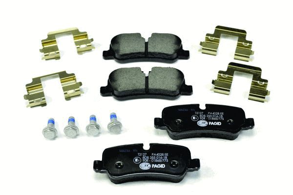Комплект тормозных колодок, дисковый тормоз - 8DB 355 016-181 HELLA PAGID