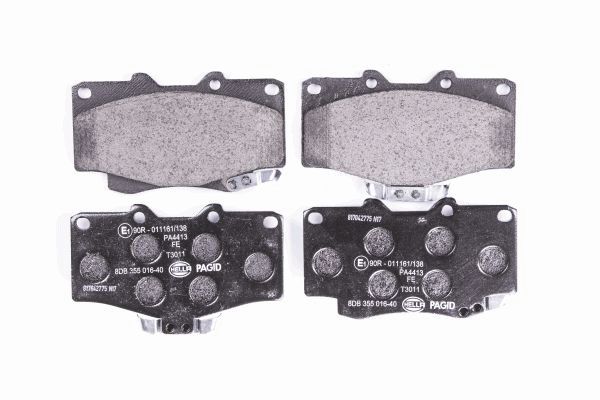 Brake Pad Set, disc brake - 8DB 355 016-401 HELLA PAGID