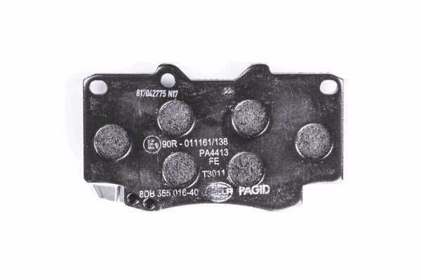 Brake Pad Set, disc brake - 8DB 355 016-401 HELLA PAGID