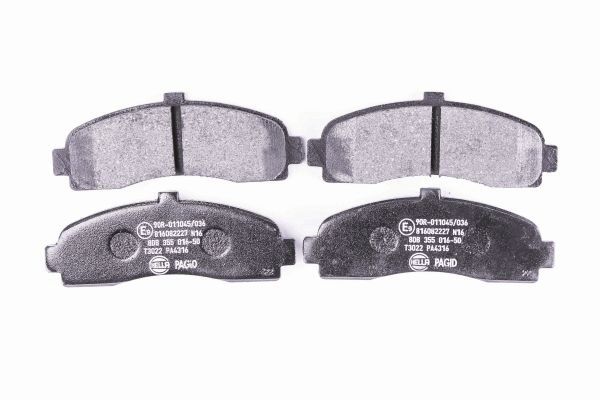 Brake Pad Set, disc brake - 8DB 355 016-501 HELLA PAGID