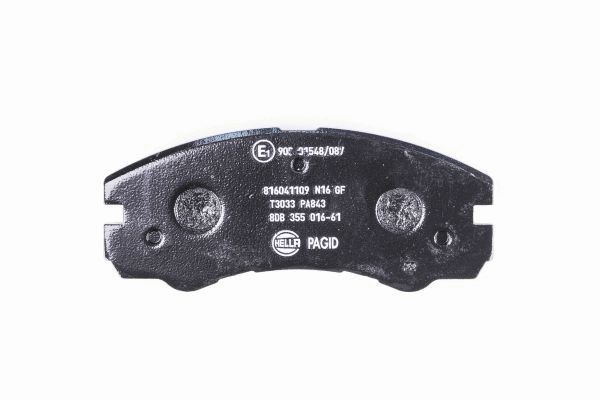 Brake Pad Set, disc brake - 8DB 355 016-611 HELLA PAGID