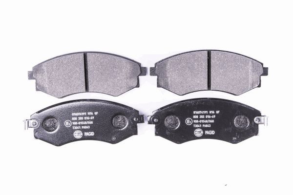 Brake Pad Set, disc brake - 8DB 355 016-691 HELLA PAGID