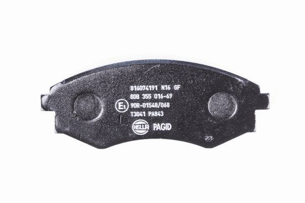 Brake Pad Set, disc brake - 8DB 355 016-691 HELLA PAGID
