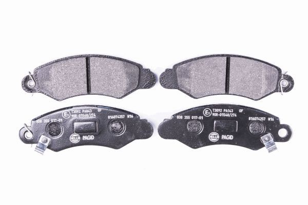 Brake Pad Set, disc brake - 8DB 355 017-011 HELLA PAGID