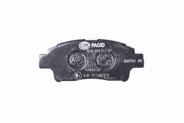 Brake Pad Set, disc brake - 8DB 355 017-071 HELLA PAGID
