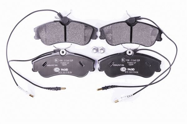 Brake Pad Set, disc brake - 8DB 355 018-261 HELLA PAGID