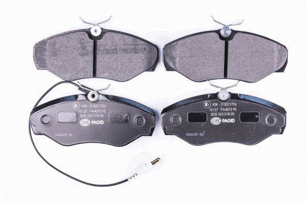 Kit pastiglie freno, Freno a disco - 8DB 355 018-501 HELLA PAGID