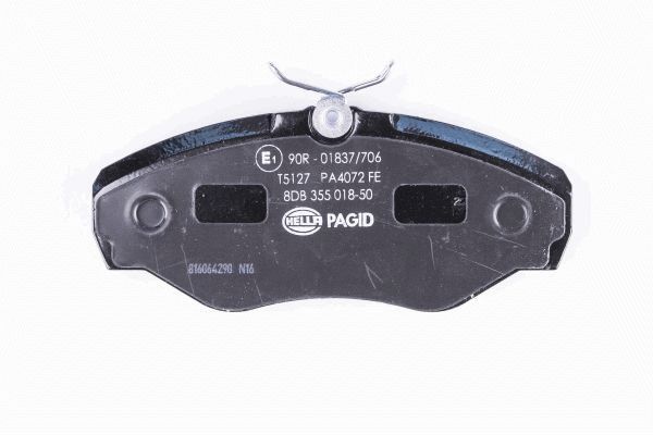 Kit pastiglie freno, Freno a disco - 8DB 355 018-501 HELLA PAGID