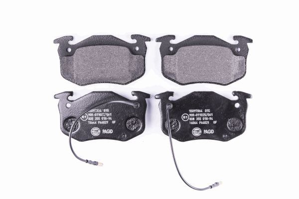 Brake Pad Set, disc brake - 8DB 355 018-941 HELLA PAGID