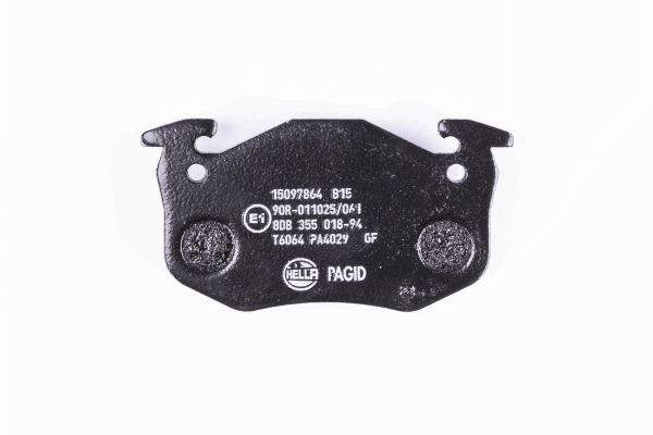 Brake Pad Set, disc brake - 8DB 355 018-941 HELLA PAGID