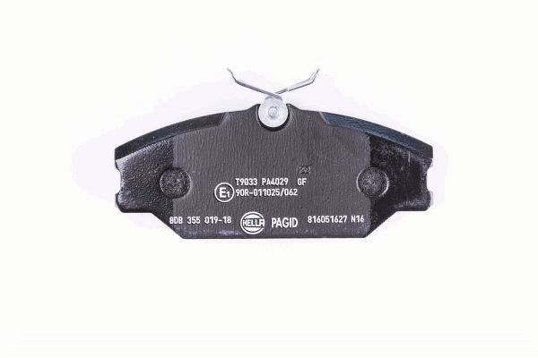 Brake Pad Set, disc brake - 8DB 355 019-181 HELLA PAGID