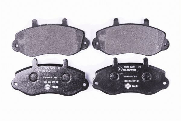 Brake Pad Set, disc brake - 8DB 355 019-321 HELLA PAGID