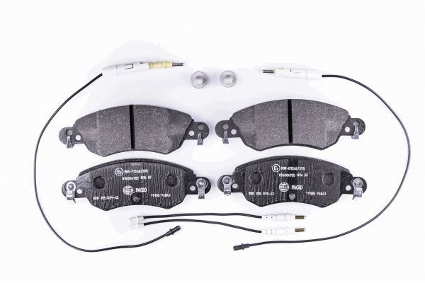 Kit pastiglie freno, Freno a disco - 8DB 355 019-431 HELLA PAGID