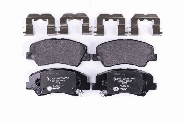 Brake Pad Set, disc brake - 8DB 355 020-231 HELLA PAGID