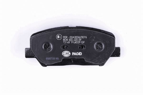 Brake Pad Set, disc brake - 8DB 355 020-591 HELLA PAGID