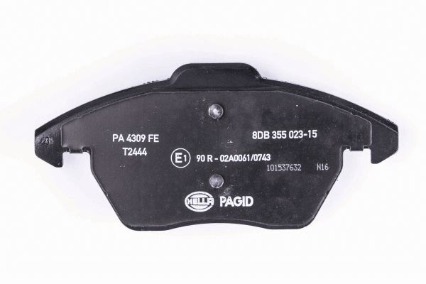 Brake Pad Set, disc brake - 8DB 355 023-151 HELLA PAGID