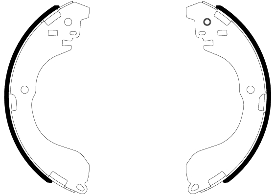 Brake Shoe Set - 8DB 355 038-041 HELLA PAGID