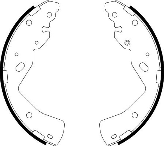 Brake Shoe Set - 8DB 355 038-211 HELLA PAGID