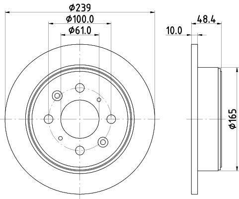 Brake Disc - 8DD 355 103-111 HELLA PAGID