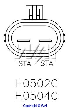 Alternator Regulator - H0504C WAI