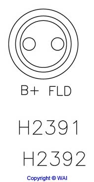 Regolatore alternatore - H2392 WAI