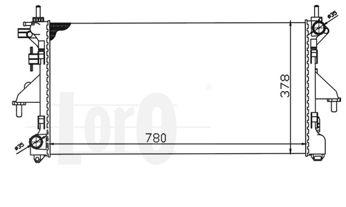 Radiator, engine cooling - 009-017-0040 ABAKUS