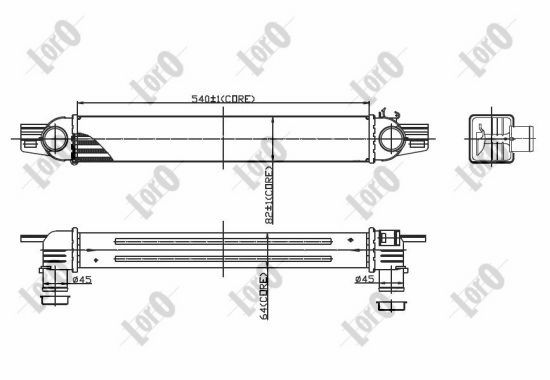 Intercooler - 016-018-0005 ABAKUS