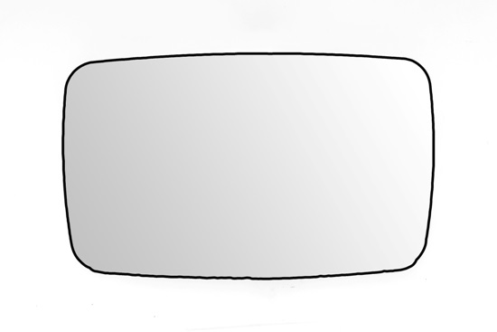 Mirror Glass, outside mirror - 2434G02 ABAKUS
