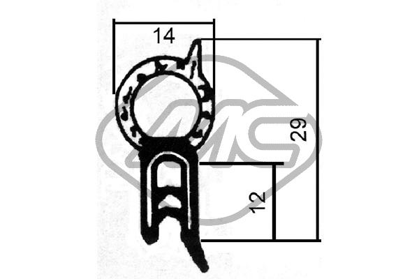 Door Seal - 00600 Metalcaucho