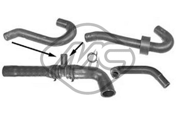 Hose, heat exchange heating - 09314 Metalcaucho