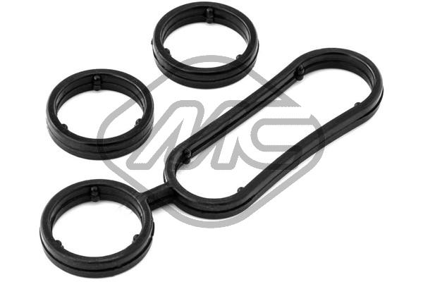 Gasket Set, oil cooler - 39569 Metalcaucho
